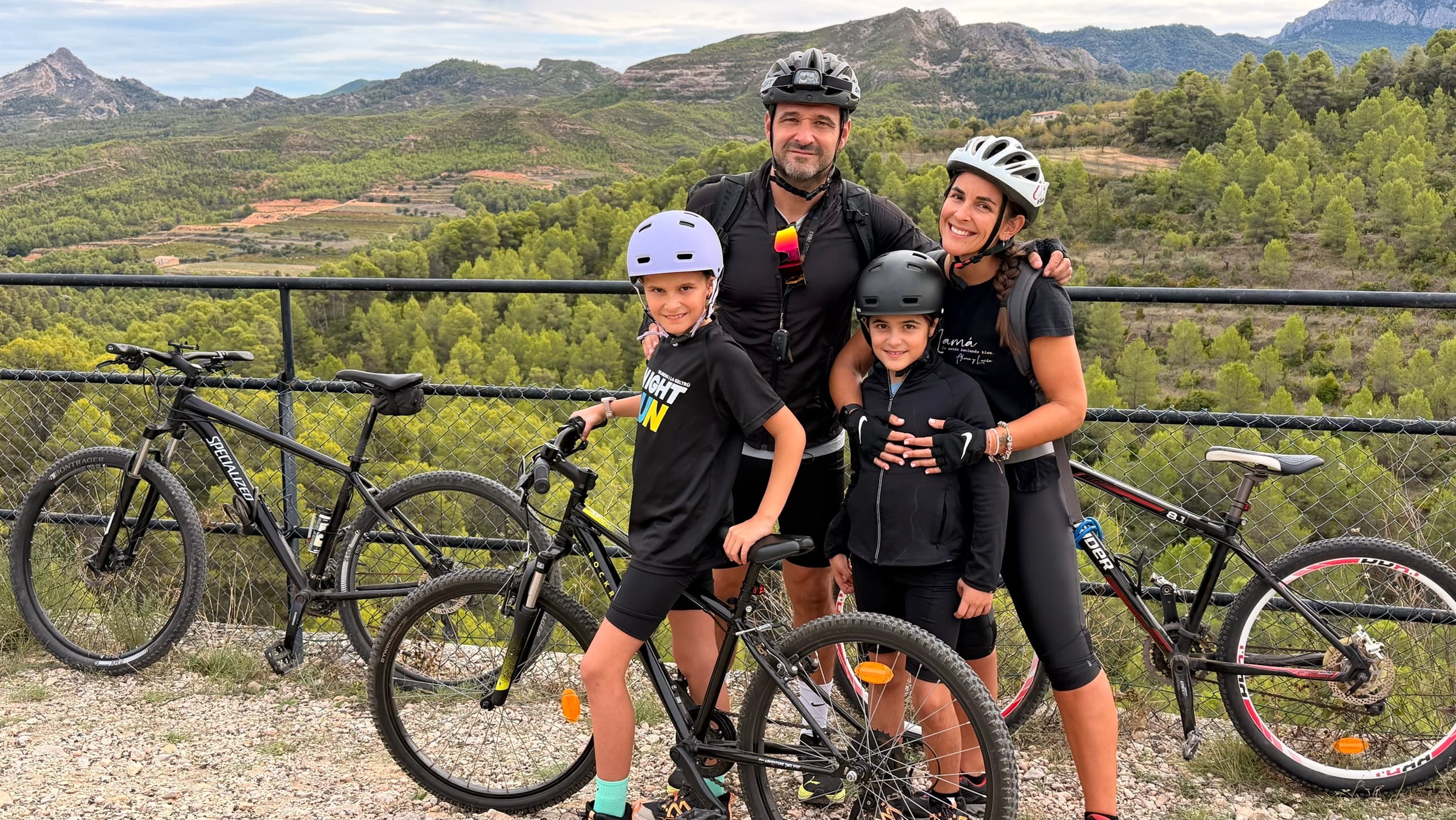 Vía Verde de la Terra Alta en bici con niños